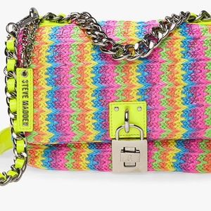 Steve Madden Prism Woven Crossbody, Rainbow Bag